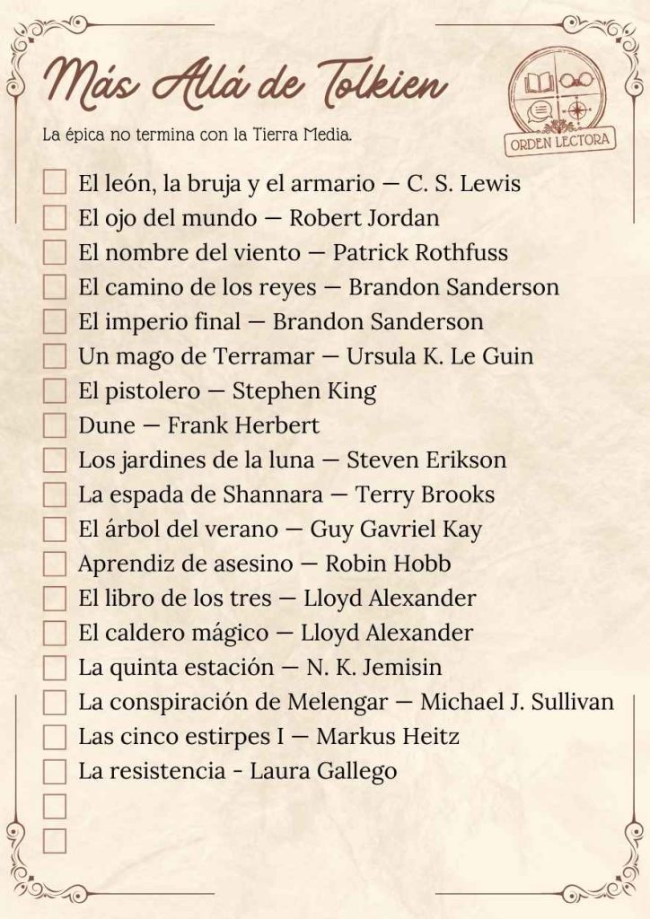 18 Libros de Fantasía como JRR Tolkien