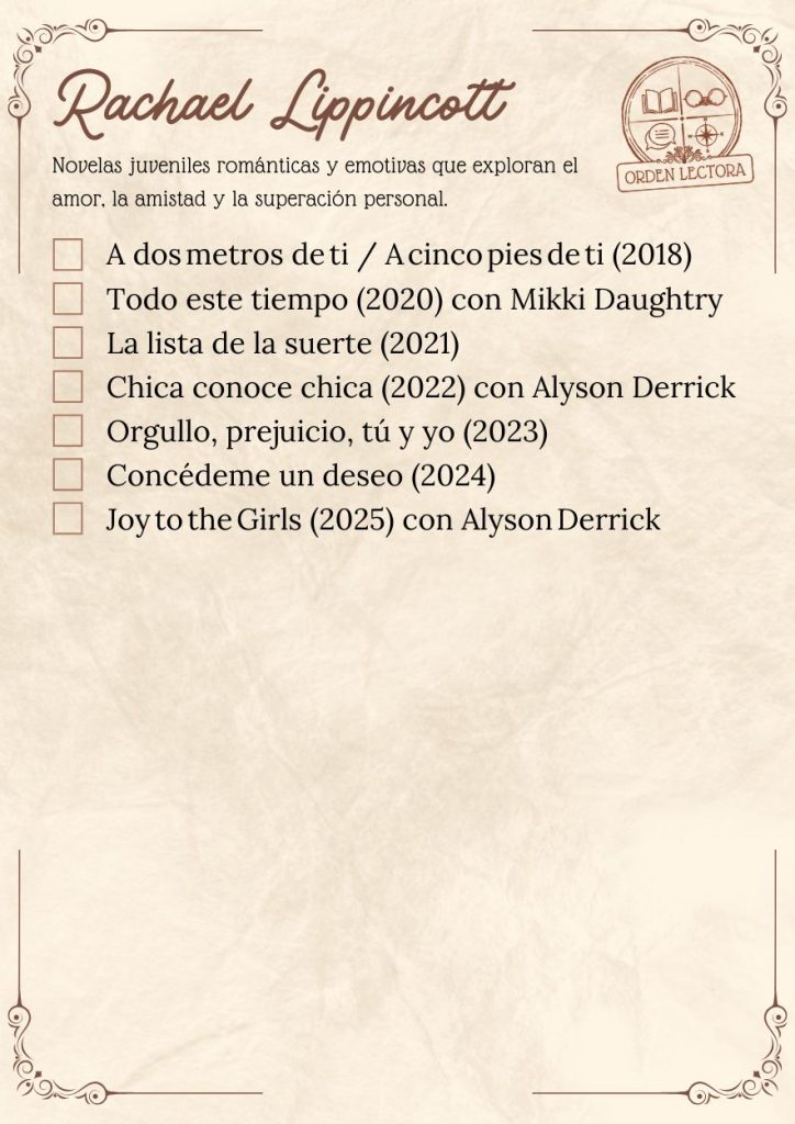 Libros de Rachael Lippincott