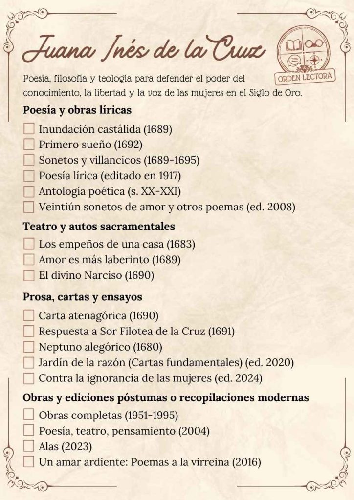 Libros de Sor Juana Inés de la Cruz