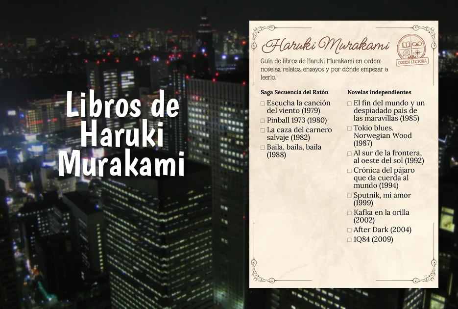 Haruki Murakami: libros en orden y por dónde empezar a leerlo